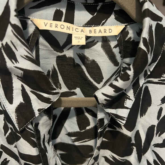 Veronica Beard Samy Printed Shirtdress, size 2 - Picture 3 of 5